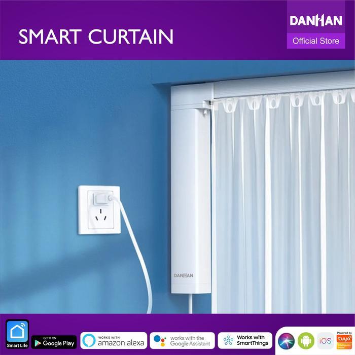 Rel Gorden Otomatis Smart Curtain Expandable 2.4-4.5 Meter, Curtain Adjustable, Gorden Tirai