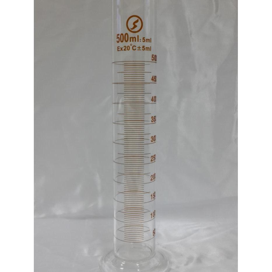 Gelas Ukur 500Ml / Silinder Ukur 500Ml Kaca Tebal Alat Ukur Laboratorium Panca Sakti