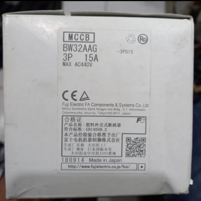 Mccb Fuji Bw32Aag 3P 15A Original Ready