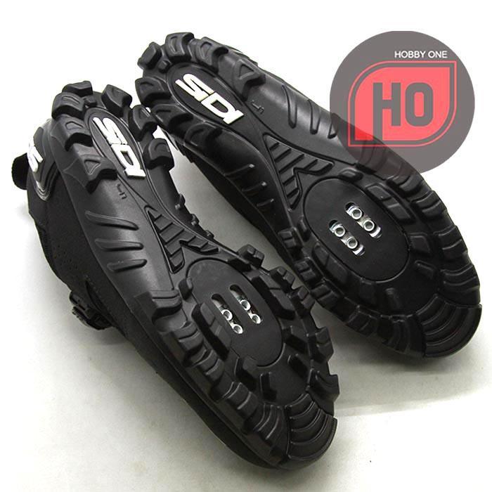 DISKON SIDI MTB TURBO BLACK - Sepatu Cleat MTB