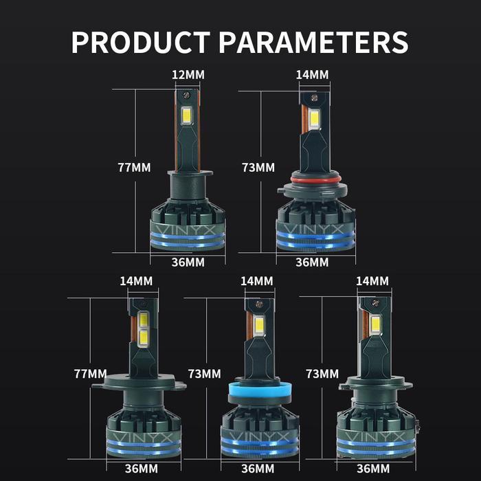 Ada Stok Lampu Utama Mobil LED Vinyx V4 CSP 45 Watt - H4 Car