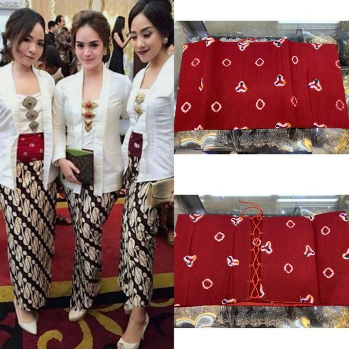 Angkin Jumputan Instan / Stagen Jumputan Instan / Kemben Kebaya