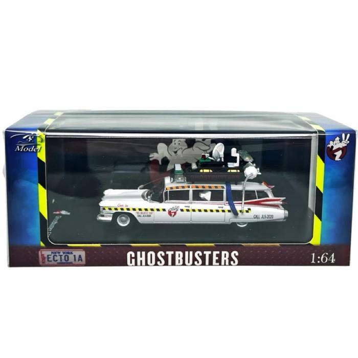 YS Model 1/64 Ghostbusters Ecto 1 Movie - Diecast Mobil Mainan Miniatur