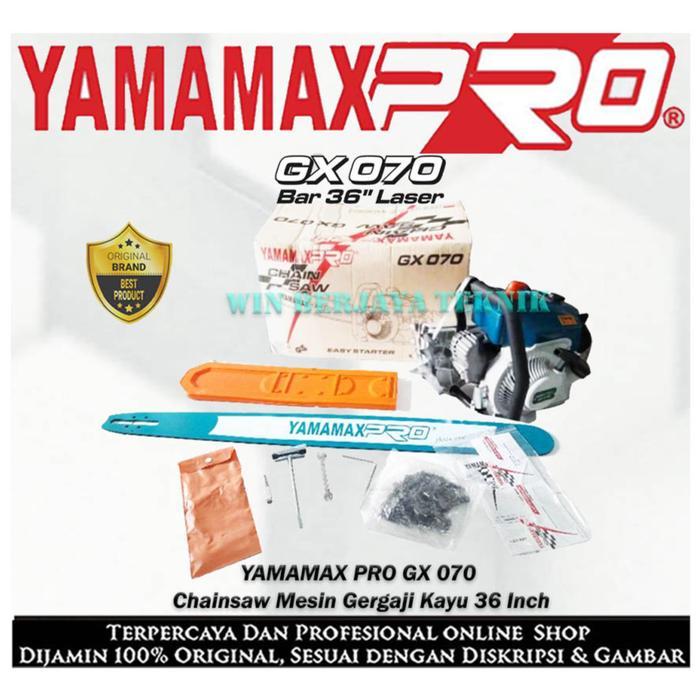 storejayabaru YAMAMAX PRO GX 070 Chainsaw Mesin Gergaji Pohon 36 inch Senso Potong Kayu GX070