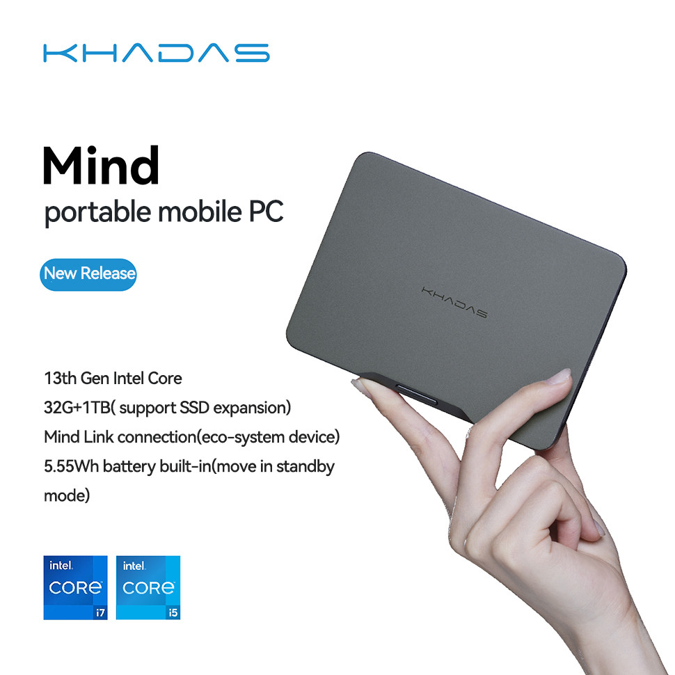 . Khadas Mind Mini Pc Intel Core I7 Mobile Tiny Pc Gamer Computer With -
