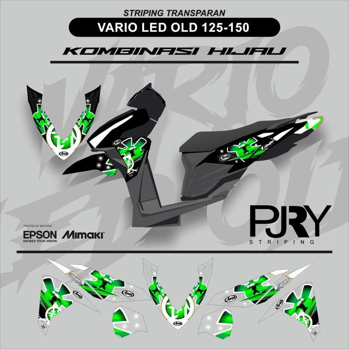 STRIPING TRANSPARAN VARIO LED OLD ARAI SAMURAI VERSION