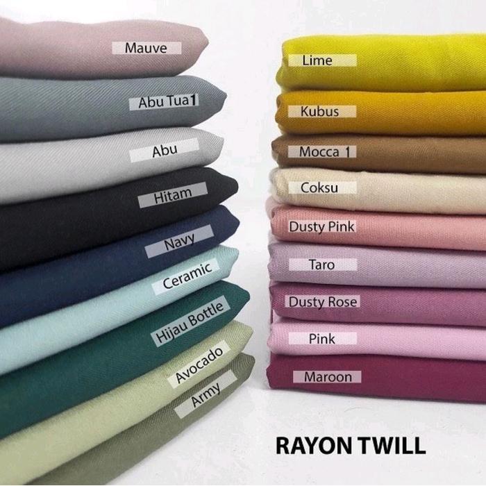 Kain Rayon twill Polos / Kain Rayon Polos