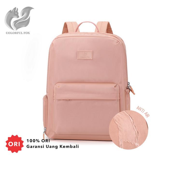 Oneda Bag - Tas Ransel Wanita Korean Backpack Anti Air Fox 0494