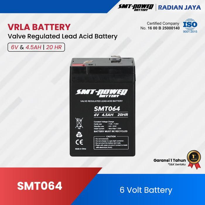 BATTERY LAMPU EMERGENCY / AKI KERING EMERGENCY LAMP SMT 6V 4,5AH