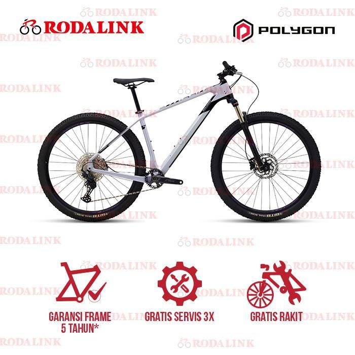 Polygon Sepeda Gunung MTB Carbon Syncline C2 - Grey, 27.5 S