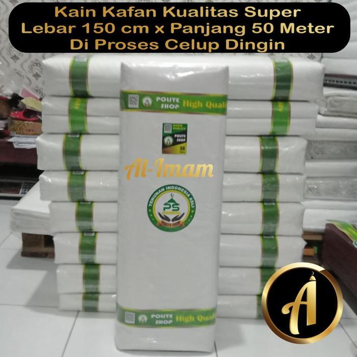 Kain Kafan 1 Roll Lebar 150 cm x Panjang 50 meter (50%) Katun