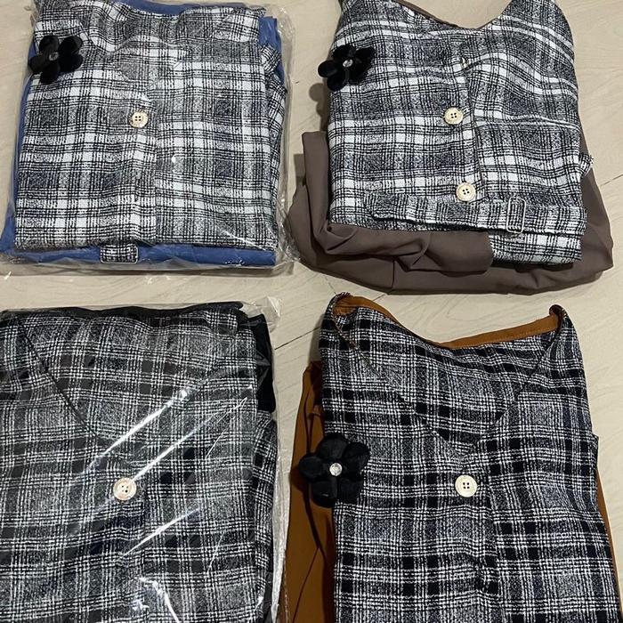 DresQuu- Co.Diandra Set Rok Wanita Tanpa Lengan Barbara Silk Setelan Cewek Dewasa