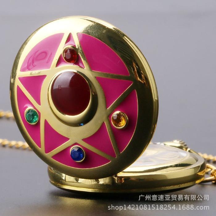 SPPW sailor moon pocket watch jam saku al girl cosplay