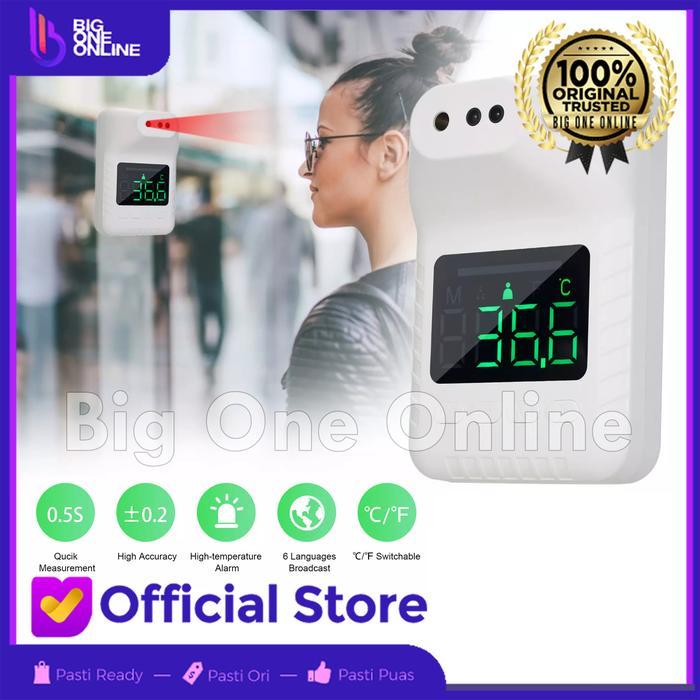 Infrared Thermometer Stand Wall Mounted, Termometer Dinding Otomatis