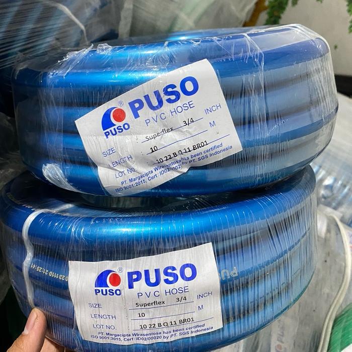 Selang Superflex 3/4 10meter PUSO Selang Air 3/4 Selang Tebal Hijau Biru Selang Superflex Pvc