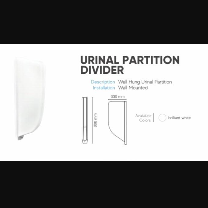 PARTISI SEKAT URINOIR KAMAR MANDI KERAMIK