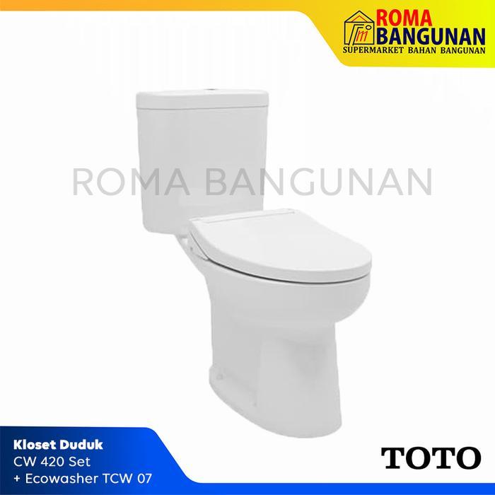 CLOSET KLOSET TOILET DUDUK ECO WASHER TOTO CW 420 JP J CW420J COMPLETE