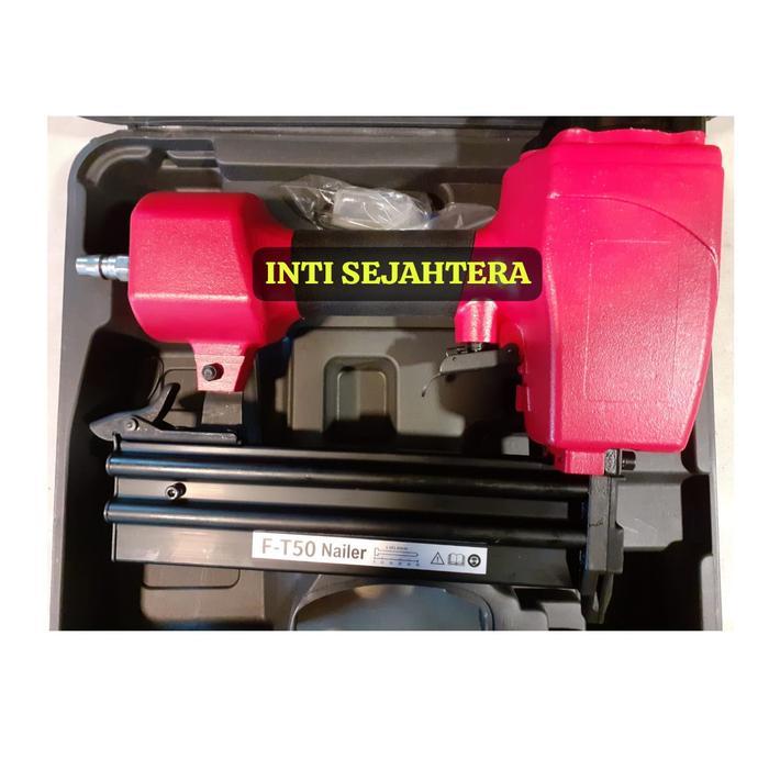 Gun Stapler T50/Mesin Paku Tembak Angin/Staples/Air Nailler/Pneumatic