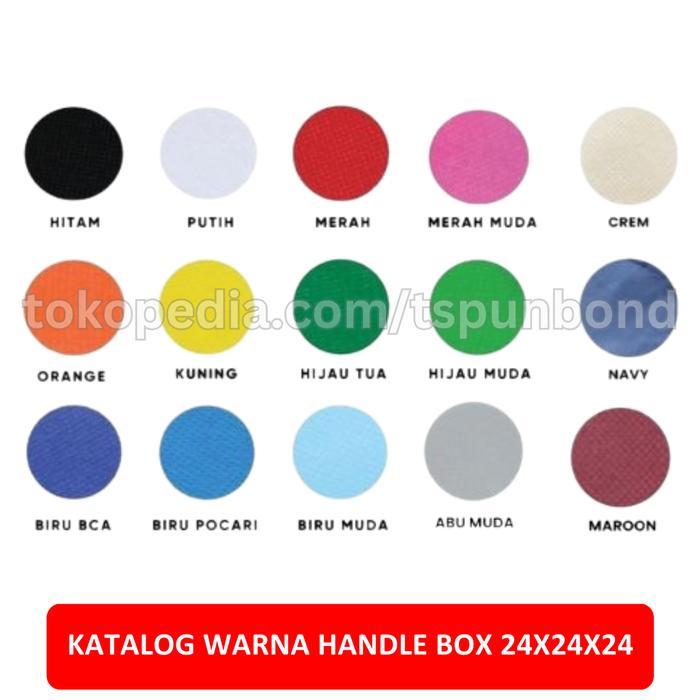 Tas Nasi Kotak Handle Ukuran 24X24 Lusinan - Warna Biru Muda Populer