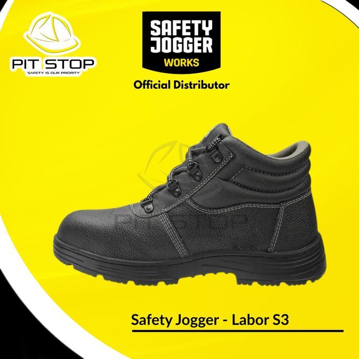 Sepatu Safety Jogger Labor S3 Kulit Midsol Besi Upper Kulit Toecap Besi Proyek Pria Keselamatan