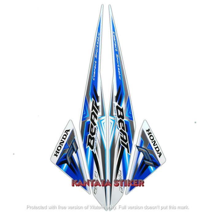 STIKER STRIPING LIS LES BODY MOTOR HONDA BEAT FI 2015 ISS & STRIPING MOTOR BEAT FI 2015 ISS STANDAR