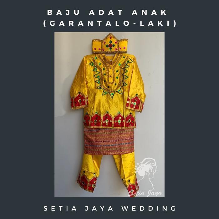 Baju Adat Anak Gorontalo SD/ Baju Tarian Gorontalo / Kostum Karnaval