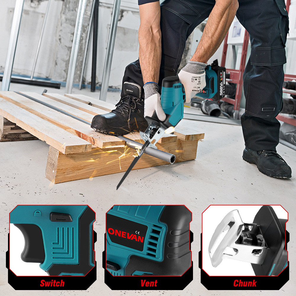 . 588Vf Brushless Cordless Electric Reciprocating Saw Electric Saw -