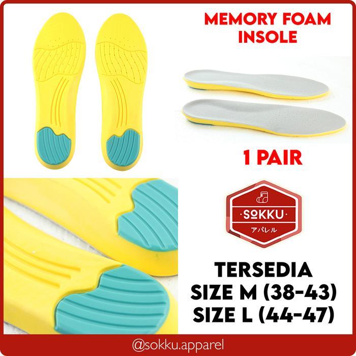 Memory Foam Insole Sepatu Shoe Pad Empuk Sneakers Sport