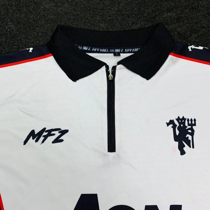 Mfz-Retro Mu Putih Fantasy Longsleve Jersey Mu .Drifit Milano 200Gsm Pasti Promo