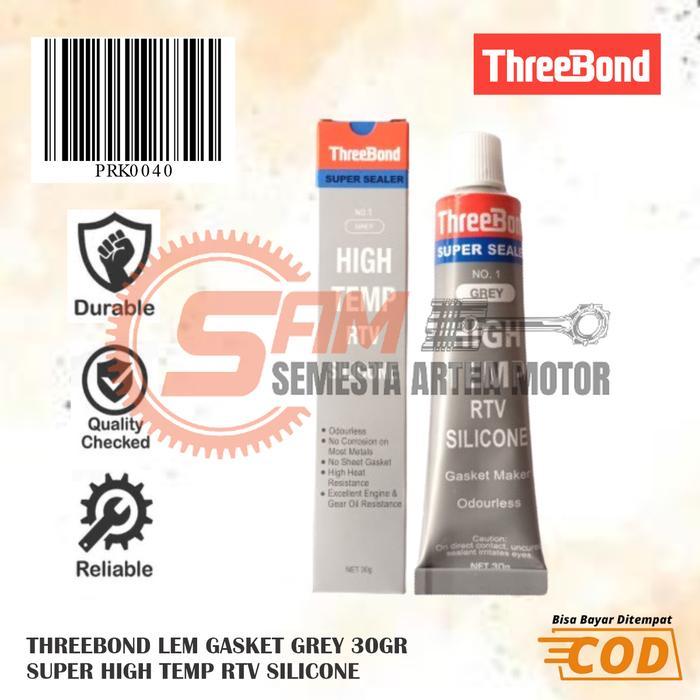 Lem Gasket Threebond Grey 30Gr Sealer Paking Blok Mesin Motor Mobil Anti Panas