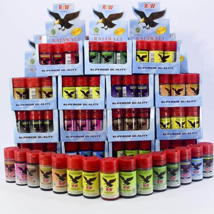 (12 pcs x 12.5 ml) RAJAWALI Pewarna Makanan 12 pcs x 12.5 ml Cap Rajawali Botol Pewarna Kue Aman