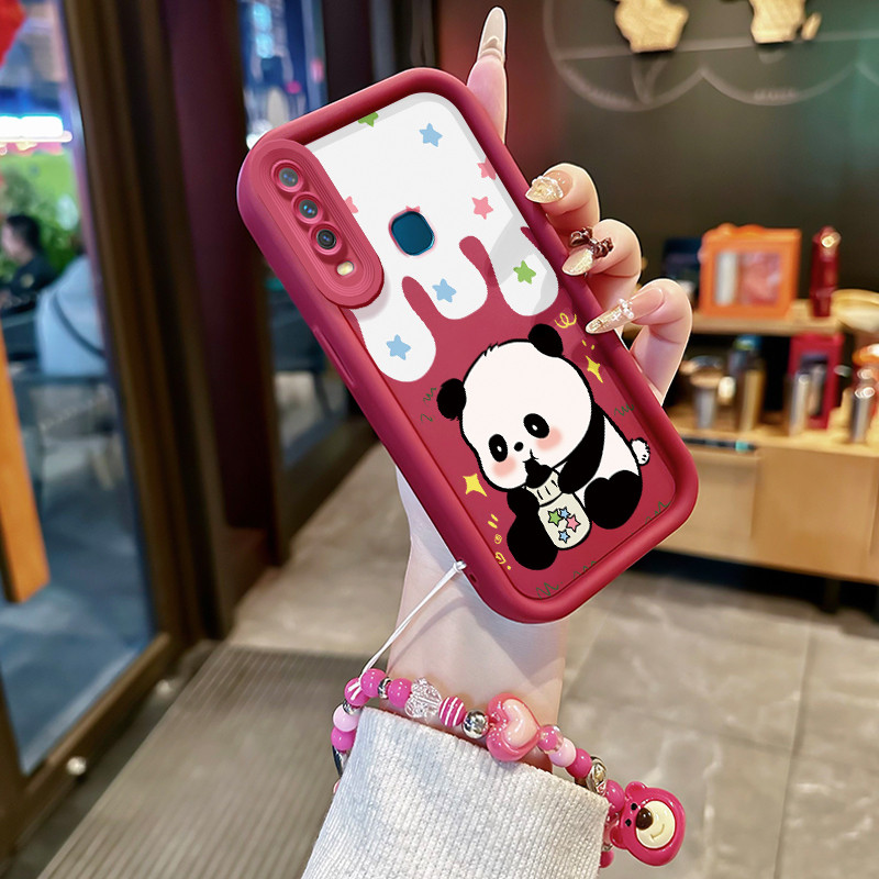 Casing Hp untuk VIVO Y12 Y12i Y15 Y17 Y3 Y3s Case Casing HP Softcase ceruk Soft Shell dengan Tali Si