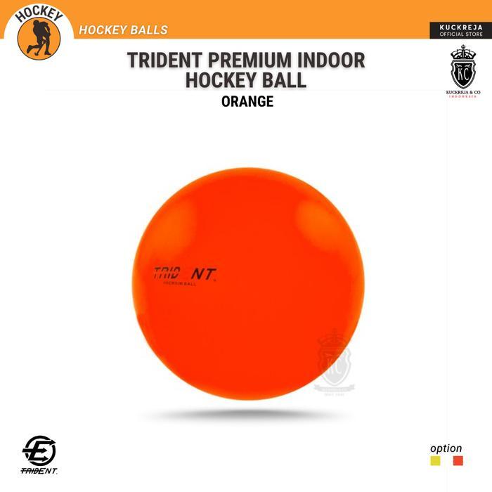 Trident Premium Indoor Hockey Ball - Bola Hockey Indoor Orange *