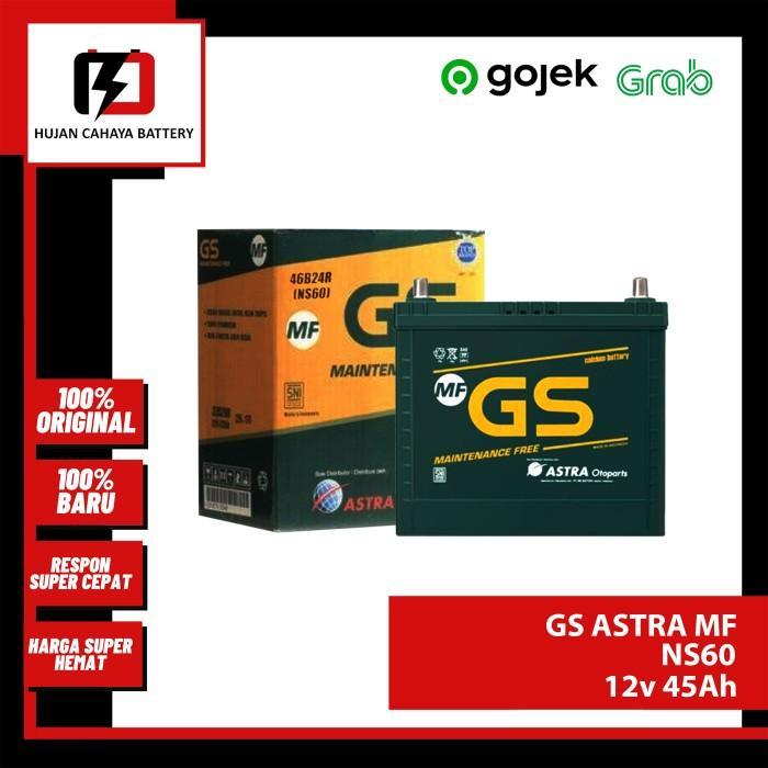Aki Mobil GS - ASTRA MF NS60 / NS-60 / NS 60 - Aki FROD ESCOSPORT 2020