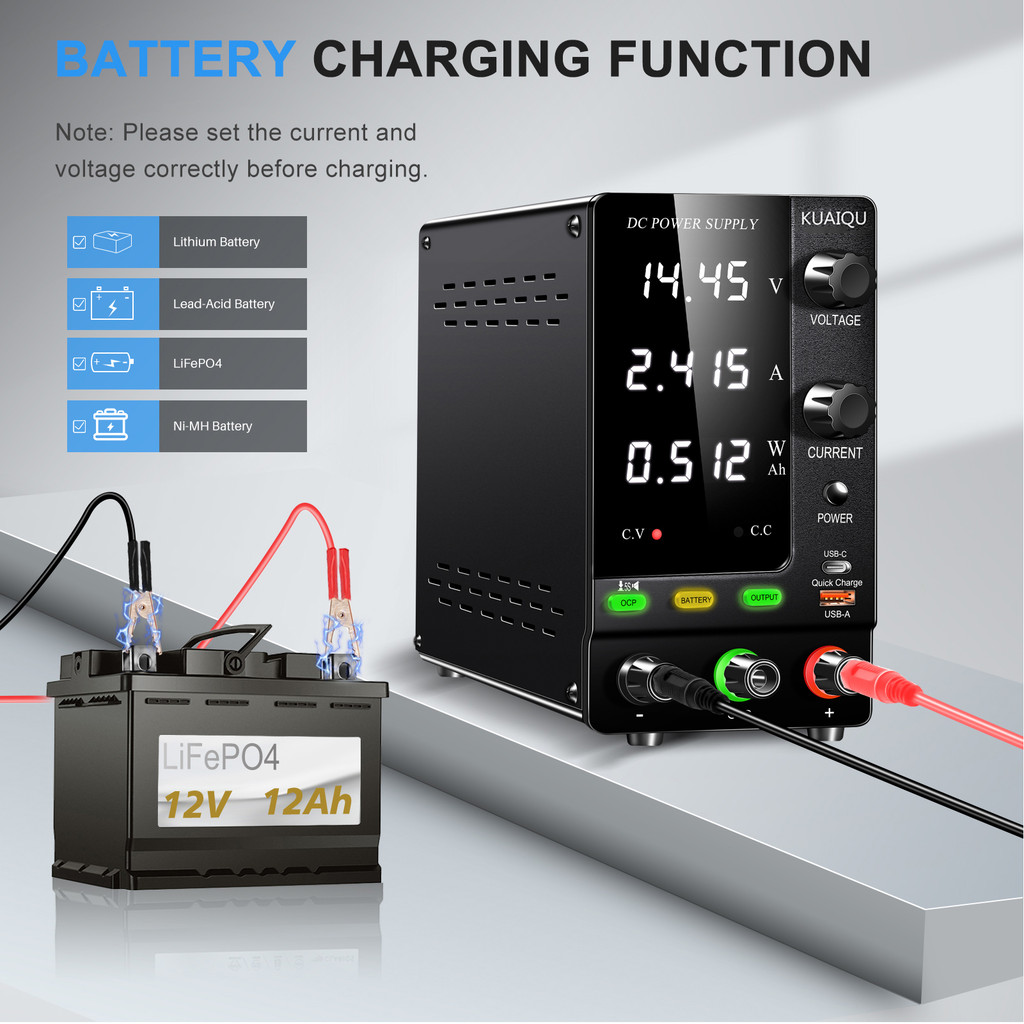 . Quick Charge Battery Dc Adjustable Switching Power Supply Voltage Regulator Ocp -