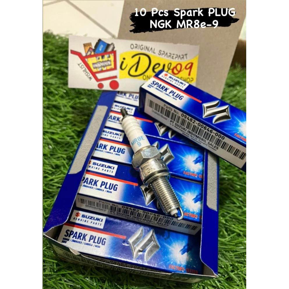10 Pcs Busi Ngk Mr8E-9 Satria Fu Fi Injeksi Gsx R S 150 Original Sgp