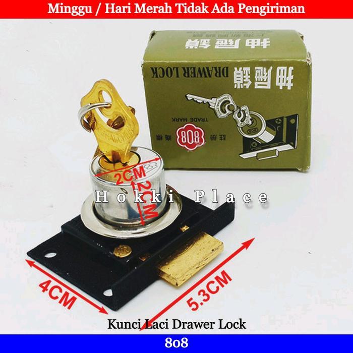Sale Kunci Tarikan Laci Loker Lemari Kayu Kunci Laci 808 Drawer Lock