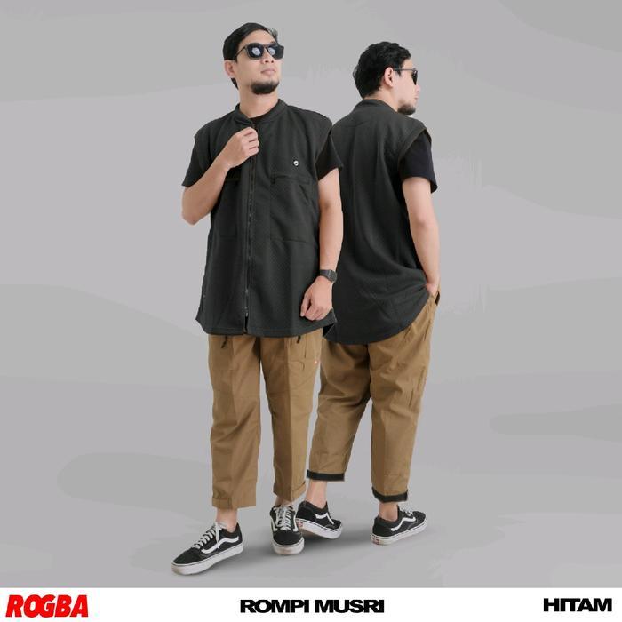 Rompi Muslim Pria - Rompi Sholat - Rosal - Baju Rompi Pria Keren - Outer Pria Muslim