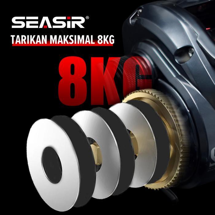 Seasir Mercury X Seahunter Turbo Pro Brutus Pro Reel Pancing Baitcasting Fishing Reel,Drag