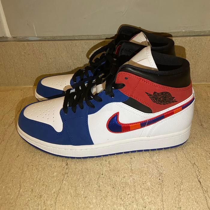 Nike Air Jordan 1 Mid "Rush Blue Red"