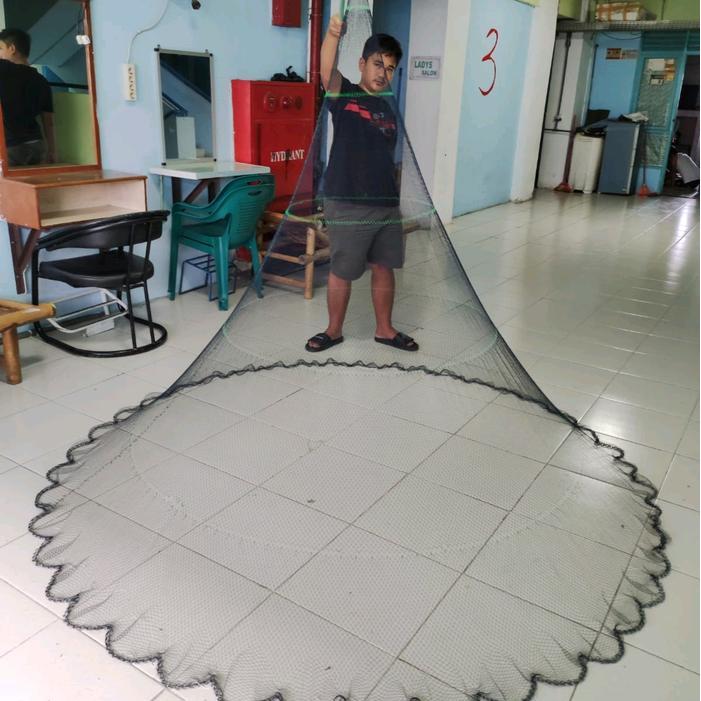 Jala Lempar 2,5 Meter Bahan Nilon/ Benang Jala Ikan, Jala Udang, Jala Sungai