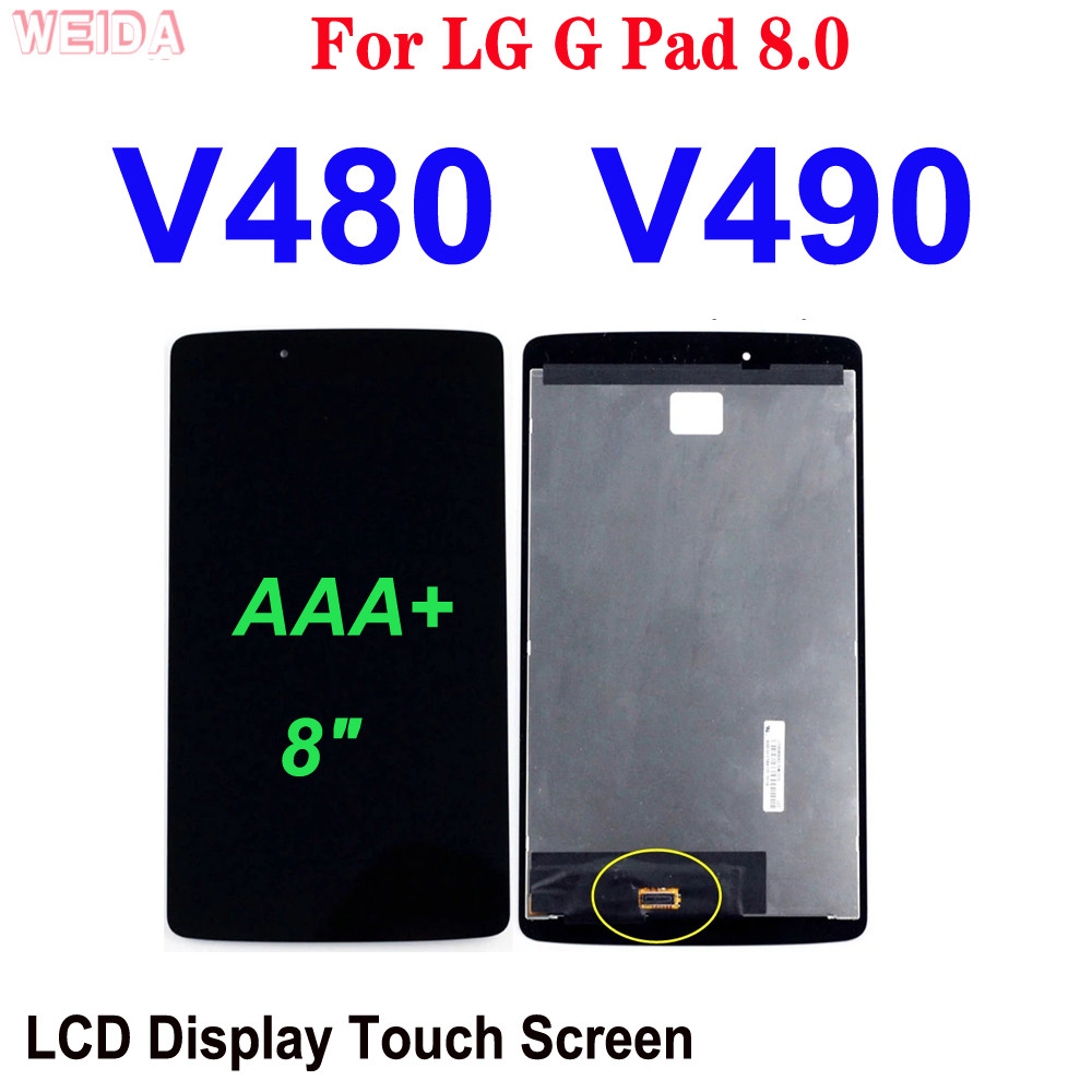 AAA+ 8" LCD For LG G Pad 8.0 V480 V490 LCD Display Touch Screen panel Digitizer Assembly for LG V480