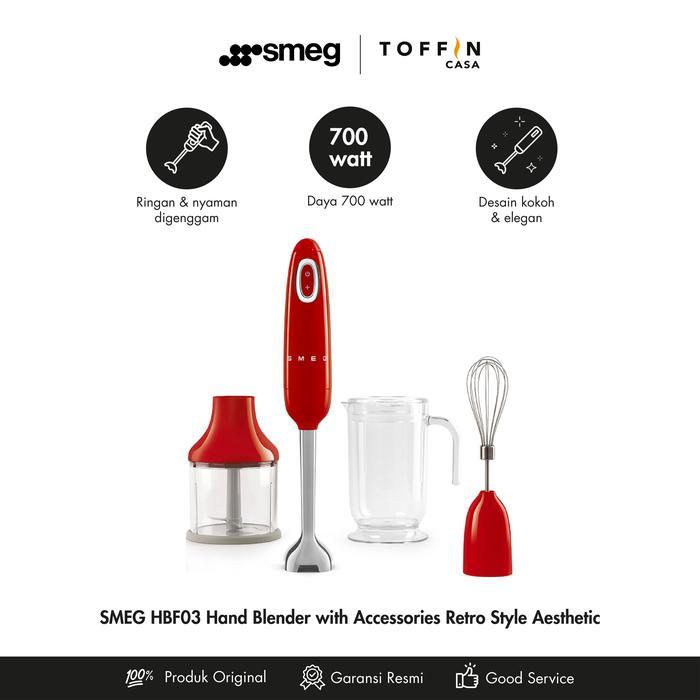 SMEG HBF03 HAND BLENDER WITH ACCESSORIES