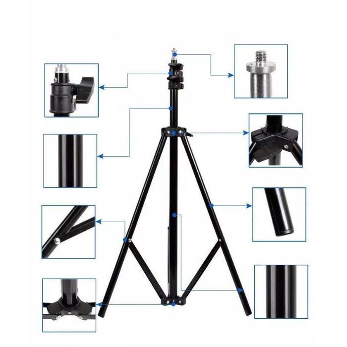 Uneed Smartpower - Tripod 2.1 Meter Tripod Hp Tinggi 2.1M Tripod Untuk Ring Light Selfie