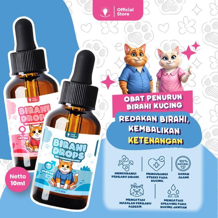 Clever Solutions - Birahi Drops Redakan Birahi Kucing Jantan & Betina