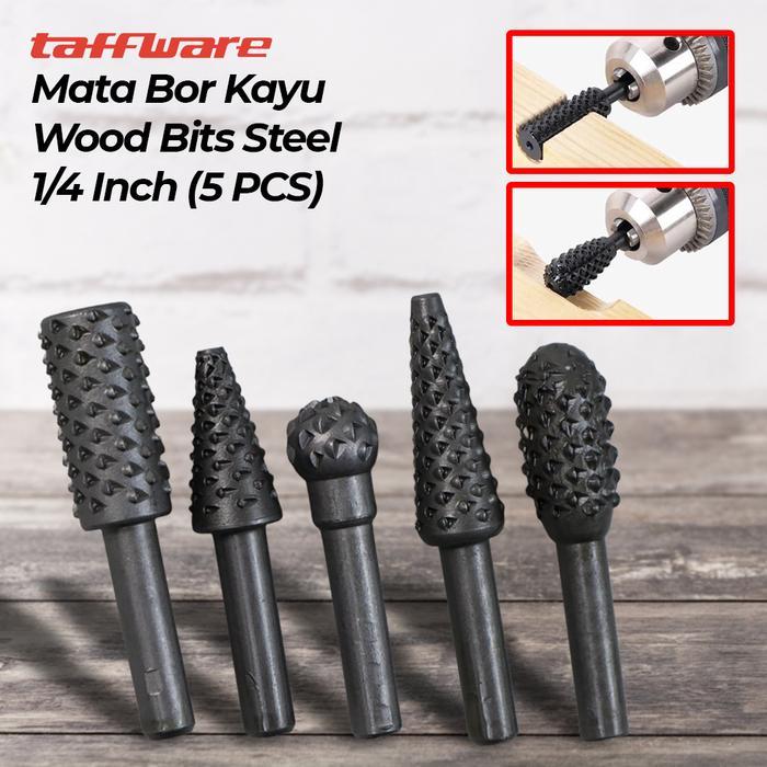 5pc Mata Bor Gerinda Kikir Ukir Kayu Rasp Set Woodworking DIY craft