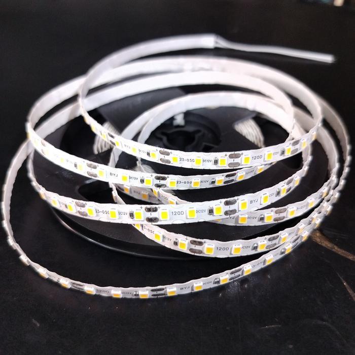 HOT SALE lampu LED strip ZIGZAG mata rapat 120led/M DC 12V warm white 5M