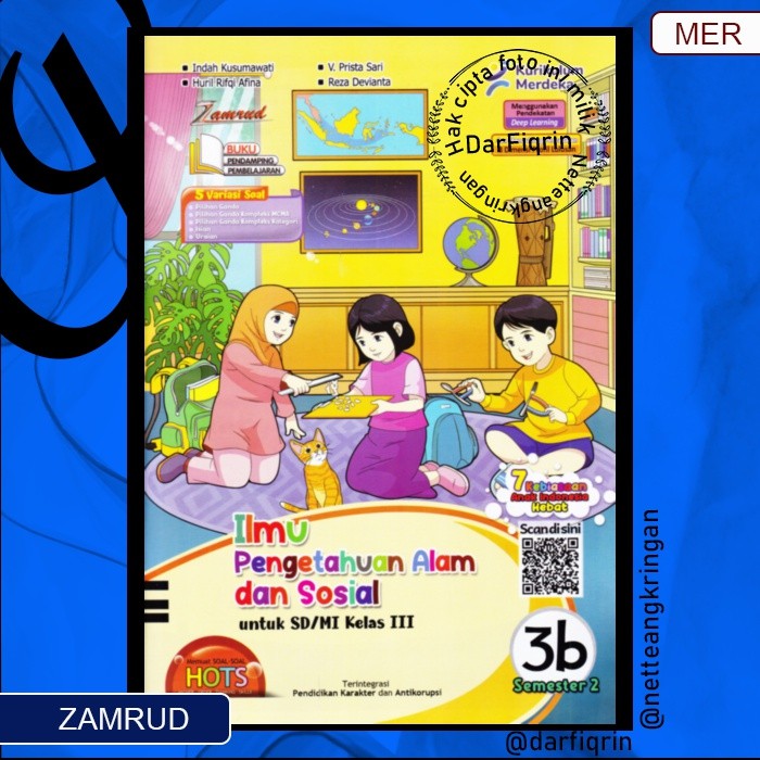 LKS IPAS/IPA/IPS Kelas 3 4 5 6 Semester 2 SD/MI KURMER Kurikulum Merdeka-Zamrud-HOTS-Indah-Huril (H0