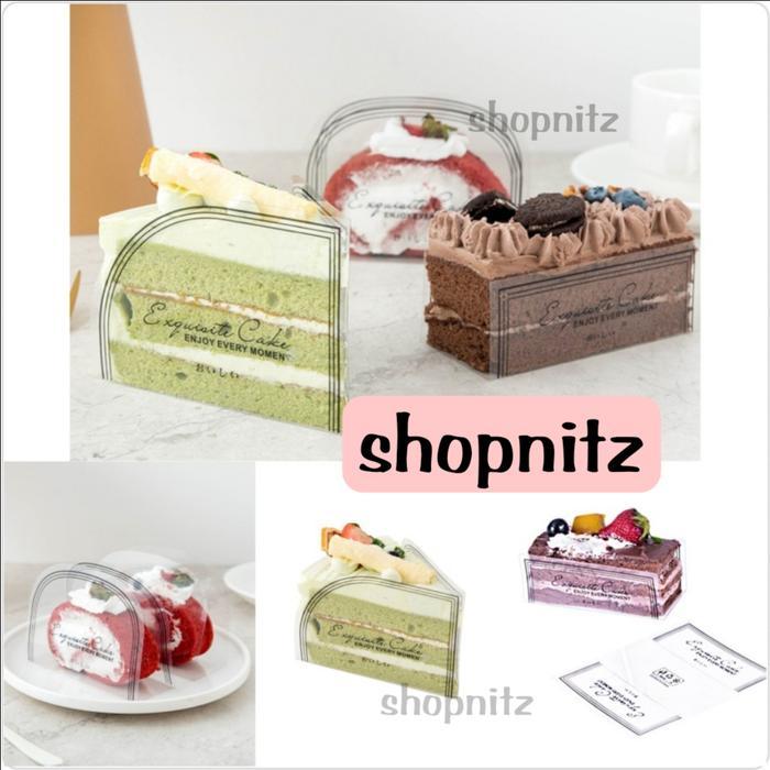 Mika Slice Cake Slice Cake Box Tatakan Kue Potong Panjang Segitiga