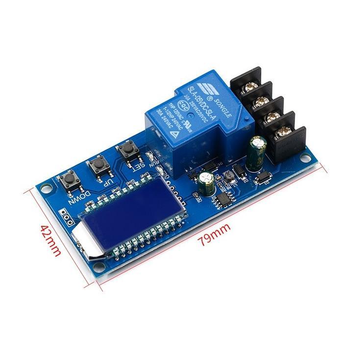 Modul Charger Aki Digital Lcd Display Otomatis Cut Off 30A Tbk